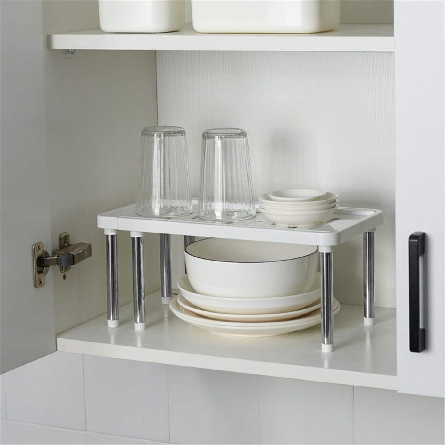 bureau etagere blanc rangement armoire cuisine verres boles