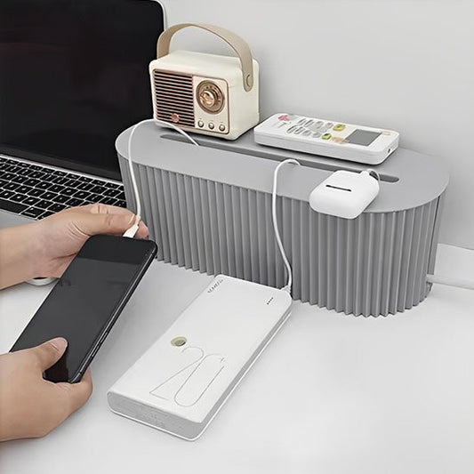 cache pour fil électrique grise
