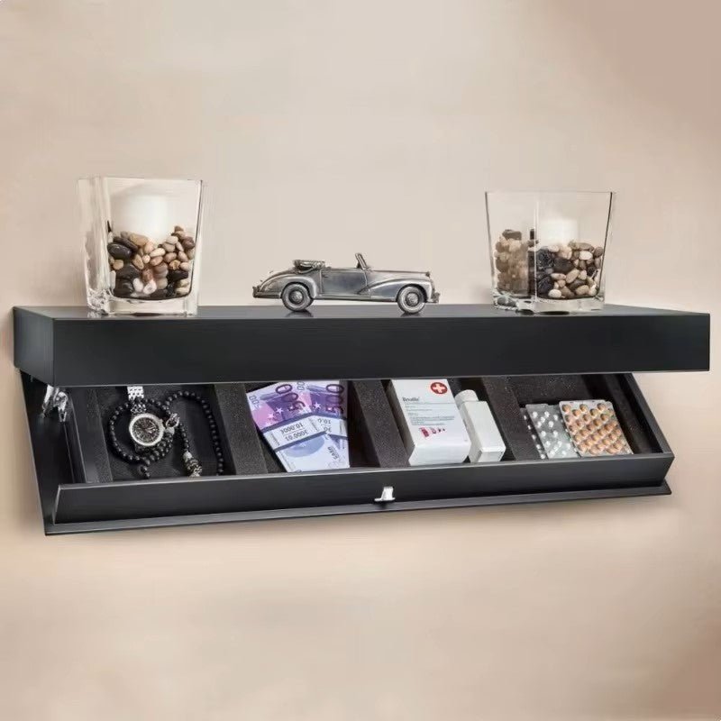Étagère Murale - MagicShelf™ - Noir Mat - Rangement Élégance