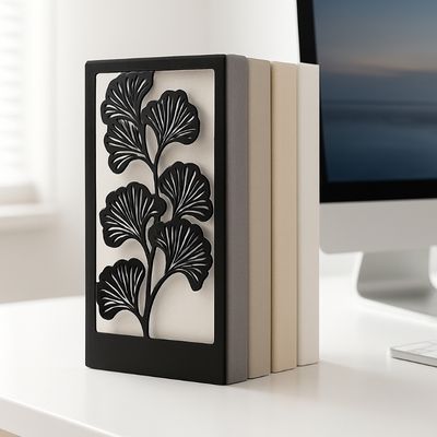 serre livre noir bureau blanc soutien livres ordinateur derriere sublimeginkgo