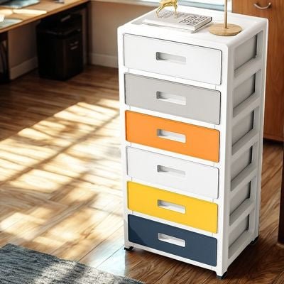 tour de rangement plastique milieu espace bureau