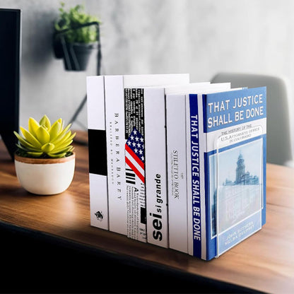6 gros livres tenu serre livre transparent