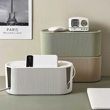 boite range cable 3 couleurs disponible blanc vert brun