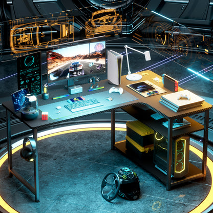 bureau avec rangement pour gamer