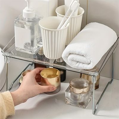 bureau étagère main range cosmétique sous étagère