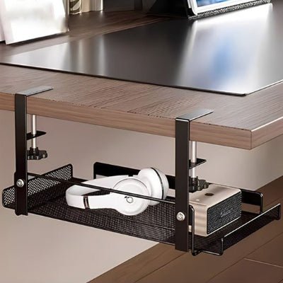 cache cable electrique sous bureau soutient écouteurs