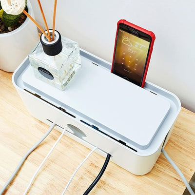 cache pour fil électrique décorative et soutient téléphones