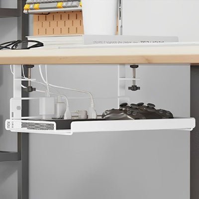 cache cable electrique vue sous bureau