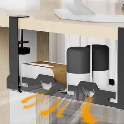 cache cable pour bureau aération démontrer haut parleur