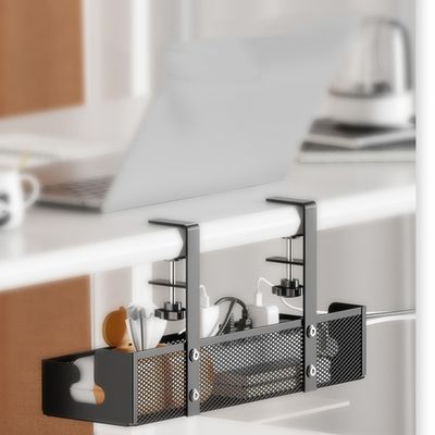 cache cable pour bureau noir rangement de bureau