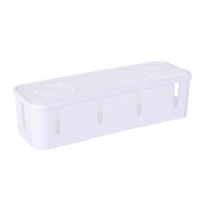 cache cable telephone blanc sur fond  blanc multiprise safe