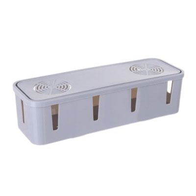 cache cable telephone gris sur fond blanc multiprise safe
