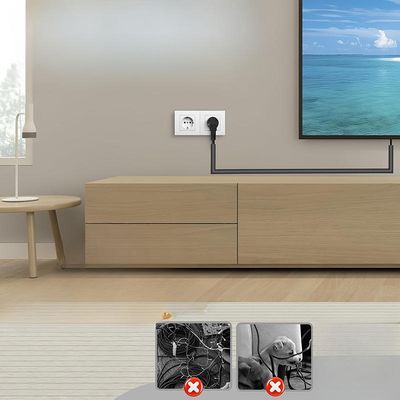 cache fil electrique mural sous tv