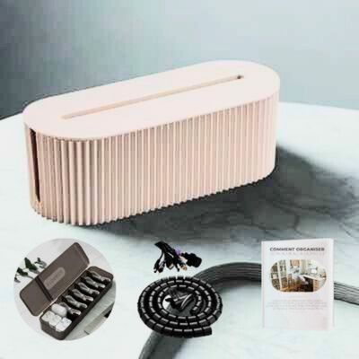 cache pour fil électrique beige démonstration cadeaux