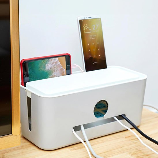 cache pour fil electrique 4 fils sortant 2 téléphones