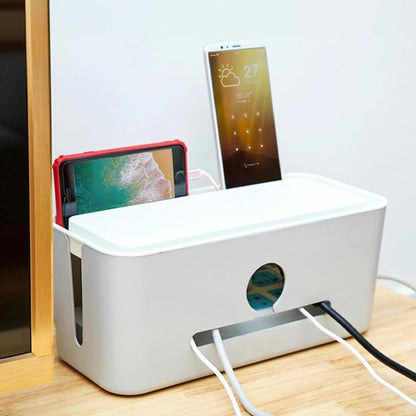 cache pour fil electrique 4 fils sortant 2 téléphones