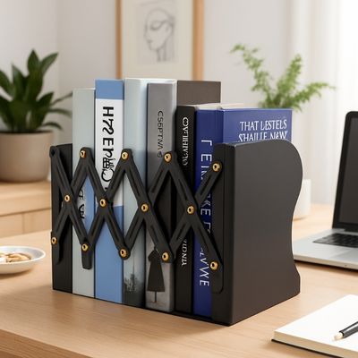 cale pour livre noir avec beaucoup livres bureau portable plantes
