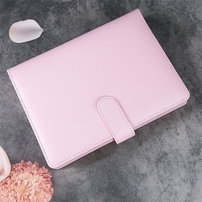 Classeur ferme couleur rose