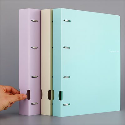 Classeur tenu doigt 3 couleurs