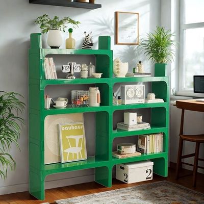 ÉTAGÈRE BUREAU - SHELFCRAFT™ - VERT - Rangement Élégance