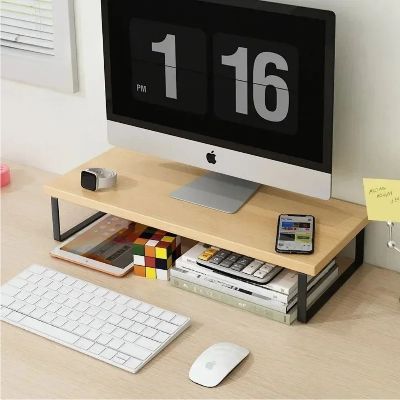 etagere pour bureau écran dessus cellulaire livres articles bureau