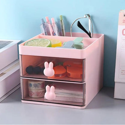 organisateur de bureau rose articles bureau lunettes pinces