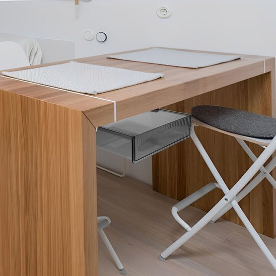 Organisateur de bureau sous bureau bois chaise