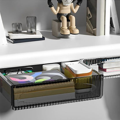 Organisateur de bureau sous etagere blanche