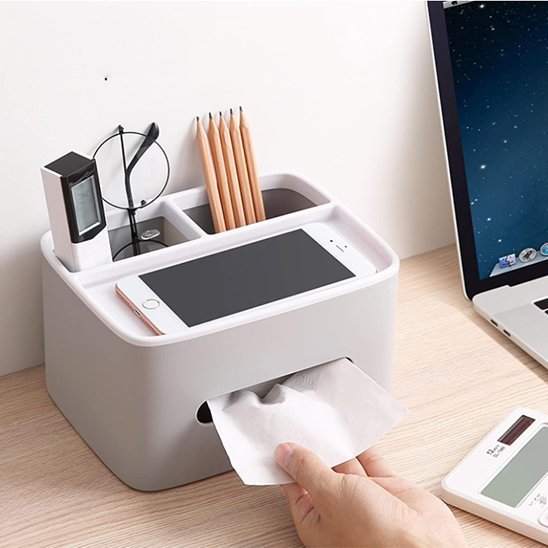 organisateur de bureau telephone pose tablette