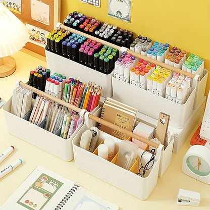 organisateur de bureau 4 différents sur bureau