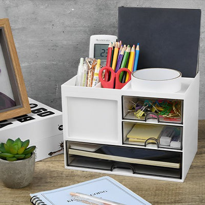 Organiseur pour bureau sur bureau crayons trombones fournitures
