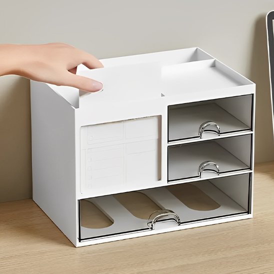 organiseur pour bureau vide main tient