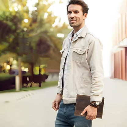 PORTE DOCUMENT CUIR HOMME - ORGANISATION ÉLÉGANTE™ - Rangement Élégance