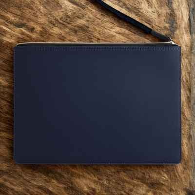 porte documents pour homme bleu marin