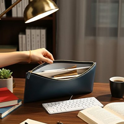 Porte documents pour homme main ouvre