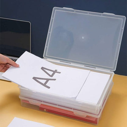 rangement bureau A4 ouvert feuilles interieur