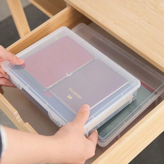 rangement bureau boite range dans bureau avec passe-port