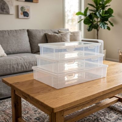 rangement bureau 3 formats boites grandeurs différentes
