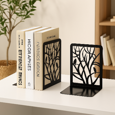 serre livre rectangle sur bibliotheque