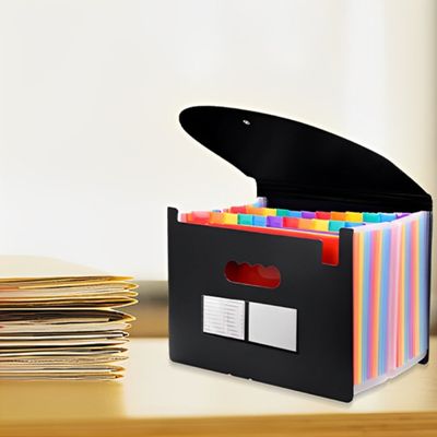 trieur 25 compartiments boite identifiables pile documents sur table